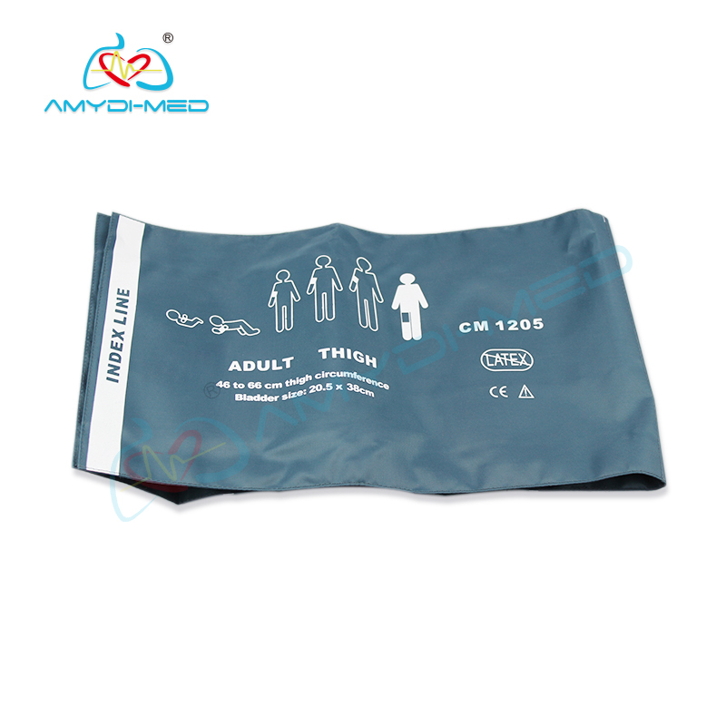 Double Tube Thigh Reusable Adult Nibp Cuff 66cm Medical Accessories Neonatal Nibp Cuff