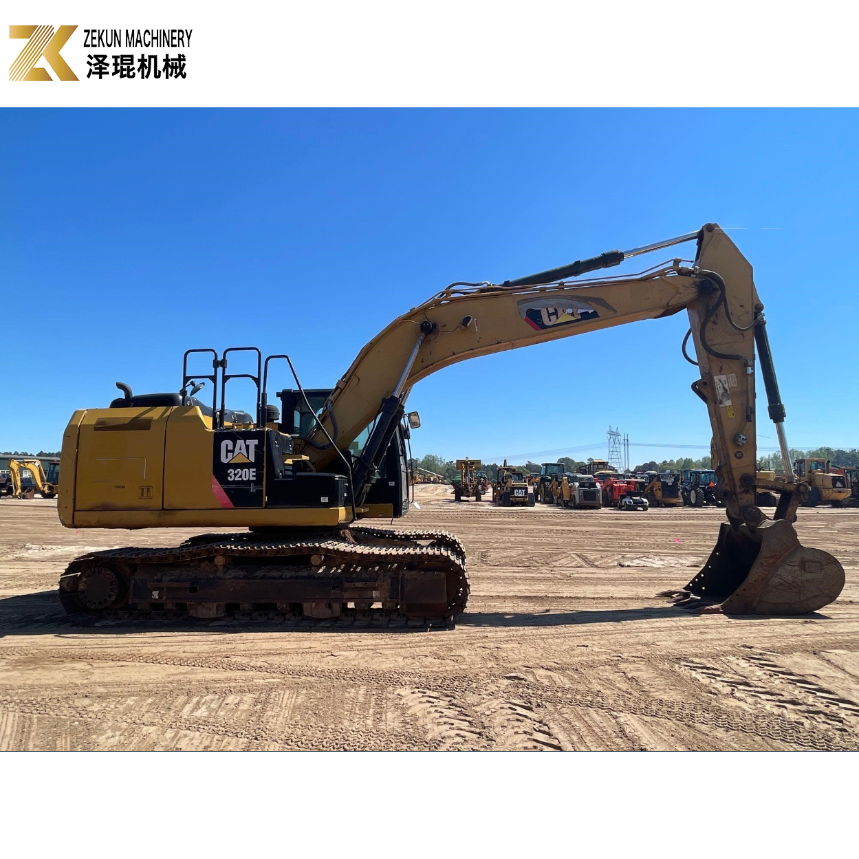 0.81M3 Used CAT 320 Excavator 20t CATERPILLAR C6.6 ACERT Engine