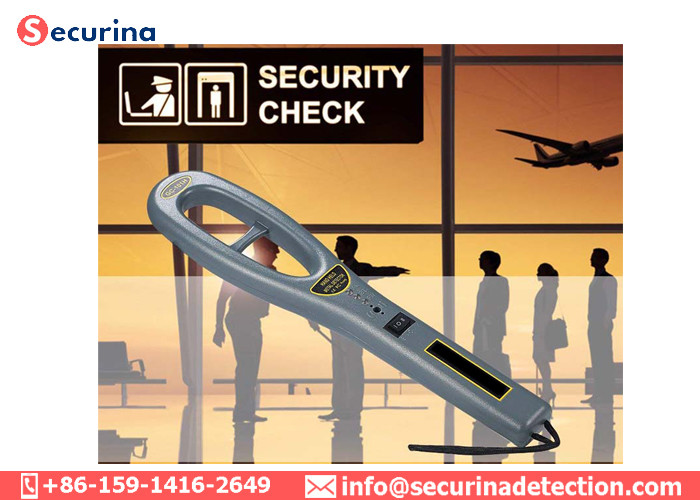 110-240VAC ABS Metal Detector Wand 40hrs Working 60HZ Hand Held
