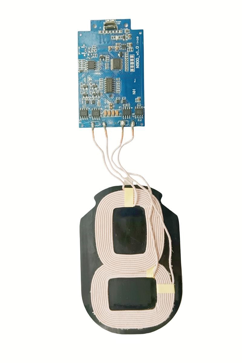 10W PCBA 2Coils Qi Wireless Charging Coil Charging Receiver Module