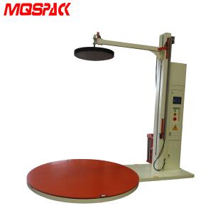 MQSPACK Semi Automatic Pallet Stretch Wrapping Machine With Top Plate