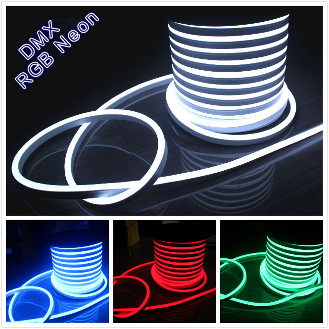 Side-view flat 11*19mm high cri rgbw dmx color changing addressable digital dmx led neon