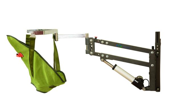 Aluminuim Wall Mounted Patient Lift , Stand Up Assist Lift Slow Speed High