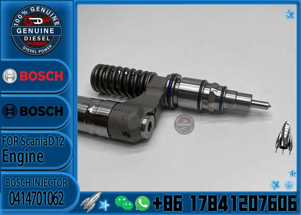 ELIC Excavator 0414701037 0414701062 1766549 Engine Common Rail Fuel Injector