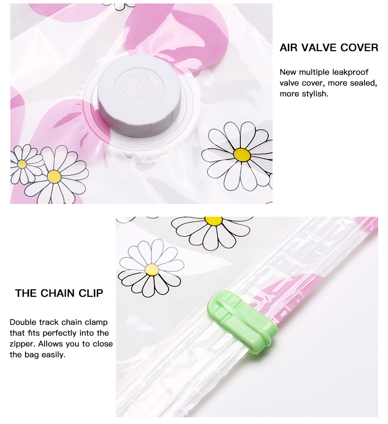 Room Space Selection Support Clear Vacuum Sealing Bags for Comforters Blankets and Clothes