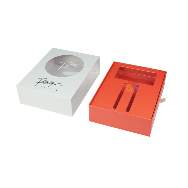 Rigid Cardboard Cosmetic Packaging Box Makeup Set Cosmetic Gift Box With Clear Window