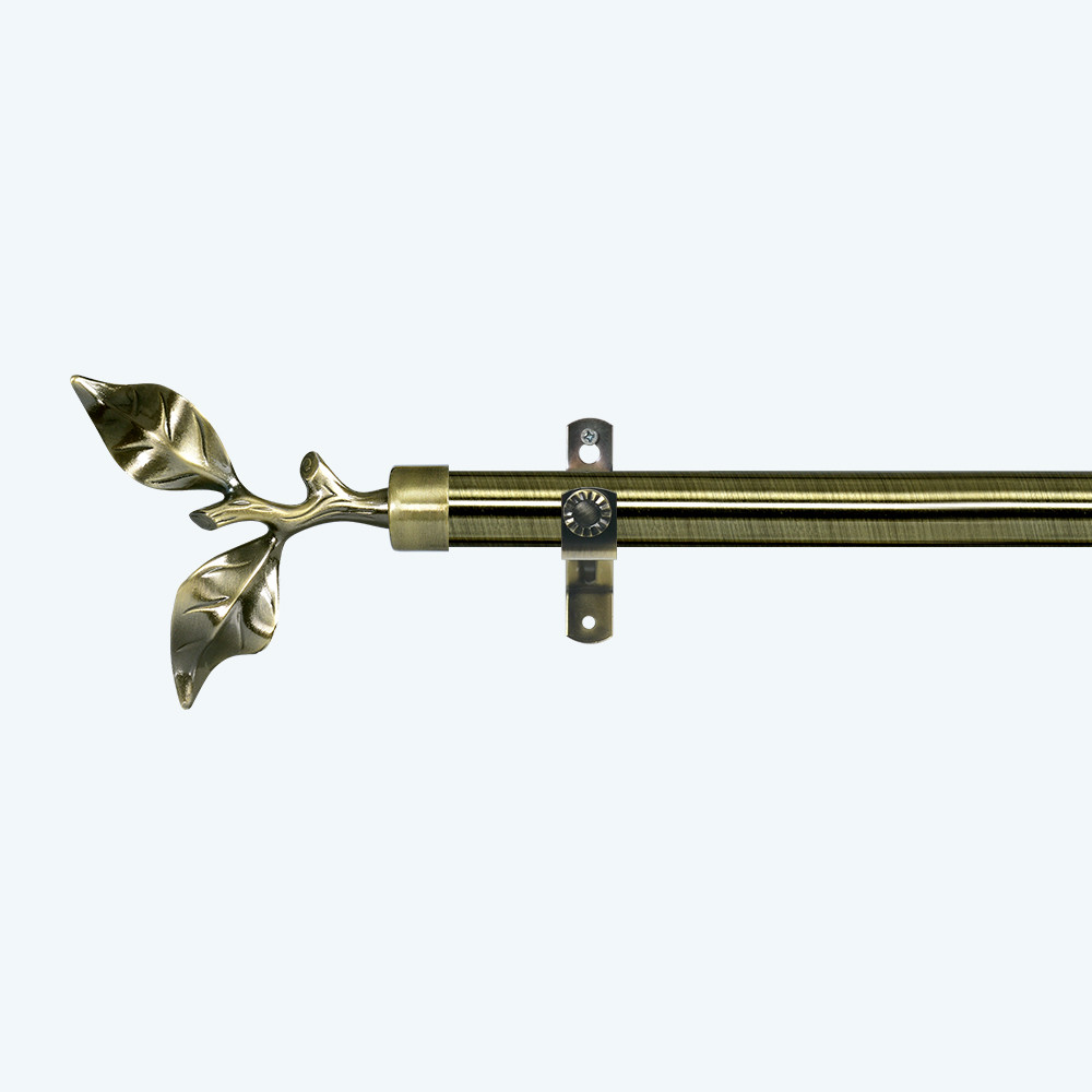 branch leaves curtain finial Customized curtain rod accessories single bracket