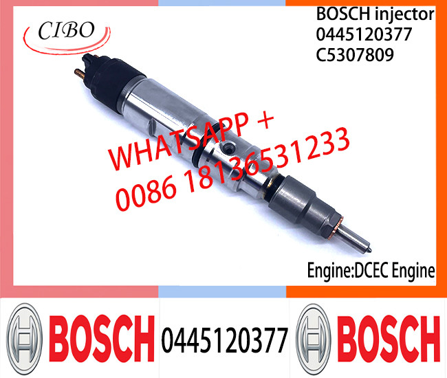 BOSCH 0445120377 Neutral Diesel Fuel Injector Assembly 0445120377 C5307809 For DCEC Engine