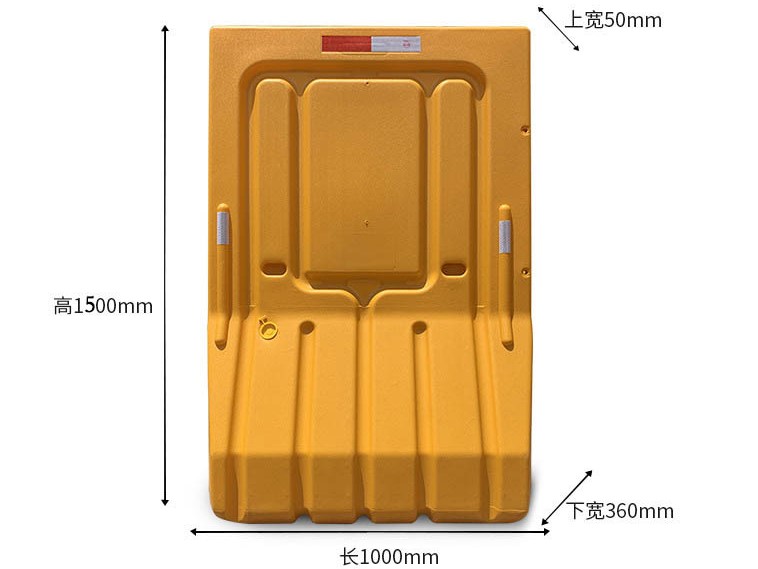 Construction Site Plastic Road Barrier Customized Water Filled Barrier