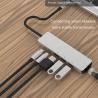 Buy cheap Aluminum Alloy 4K 30HZ 100Mbps RJ45 8 In 1 USB C Hub from wholesalers