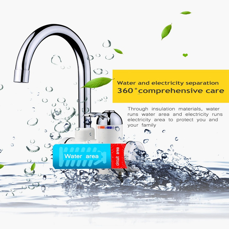 50HZ Instant Digital Electric Hot Water Tap Geyser RoHs 500000 Times Service Life