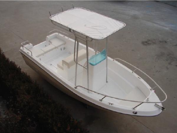 FRP Hull Fiberglass Fishing Boats Fixed Canopy Small Fiberglass Boats For