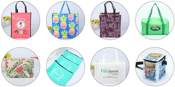 Metallic Laminated Bags Cooler Bags Zipper Bags Wine Bottle Bags Drawstring Bags Shoulder Bags/Postman bag Garmemt Bags