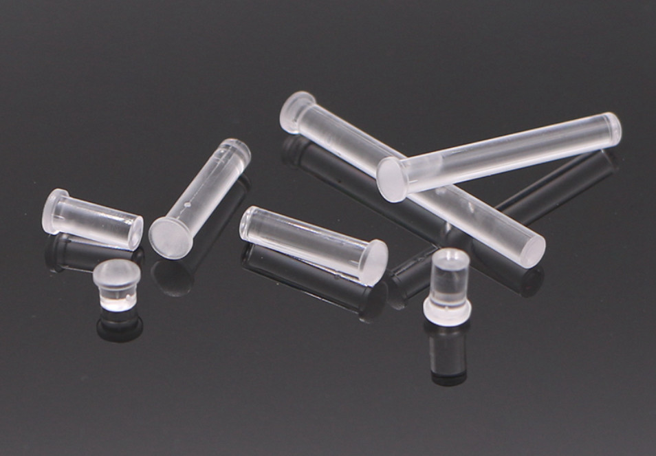 RoSH LED Plastic Dia 4mm Round Head Light Guide Tube K9 Borosilicate
