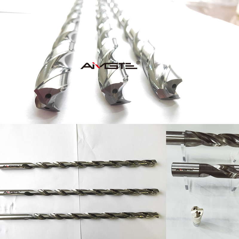 3 Flutes Solid Carbide Twist Drill 50mm - 300mm Heavy Duty Drill Bit