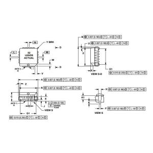  Integrated Circuit Chip 32K x 9 Bit Synchronous Dual I/O or Separate I/O Fast Static RAM with Pa MCM62110FN15-5 MOTOROLA Manufactures