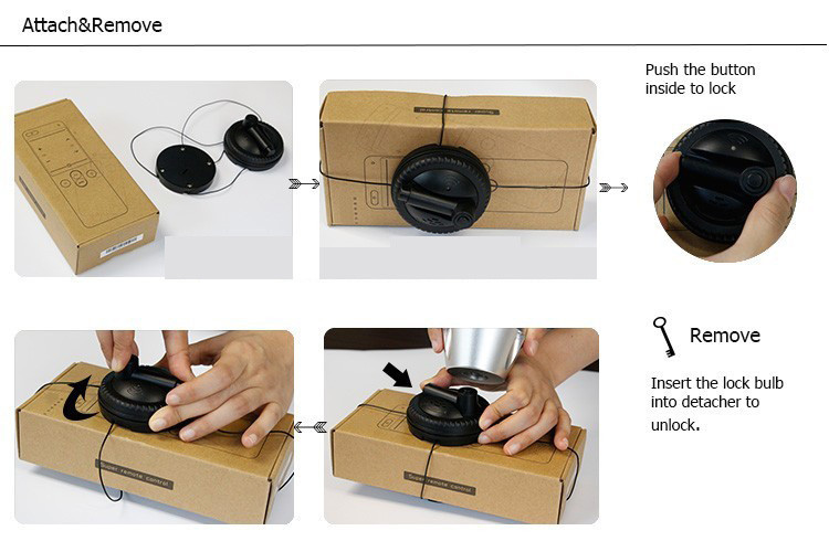 Muti Alarm EAS Retail Store Loss Prevention Anti Theft Security Spider Wrap Alarm Tag for Anti shoplifting