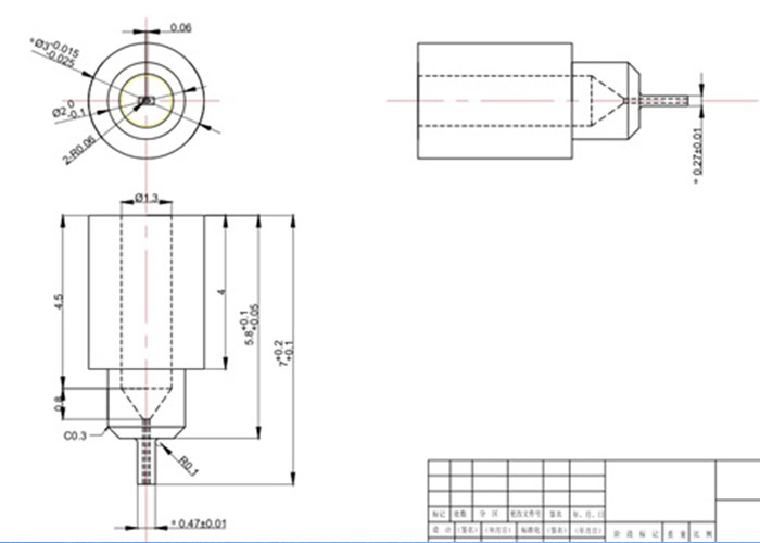 Precision Tungsten Carbide Nozzle Insert for Elliptical Micro Holes