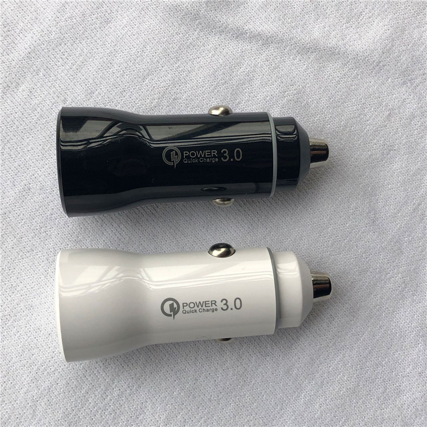 Single USB Car Cigarette Lighter Charger Qc3.0 ABS 12V - 24V