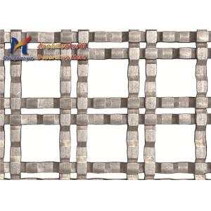 China 18mm Architectural Woven Wire Mesh Infill Panel Electrolytic Polishing on sale