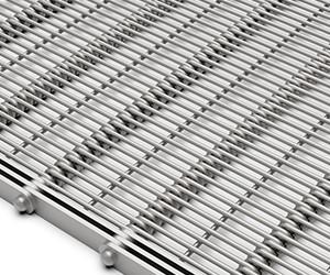Food grade 304 stainless steel flat flex wire mesh conveyor belt for bread