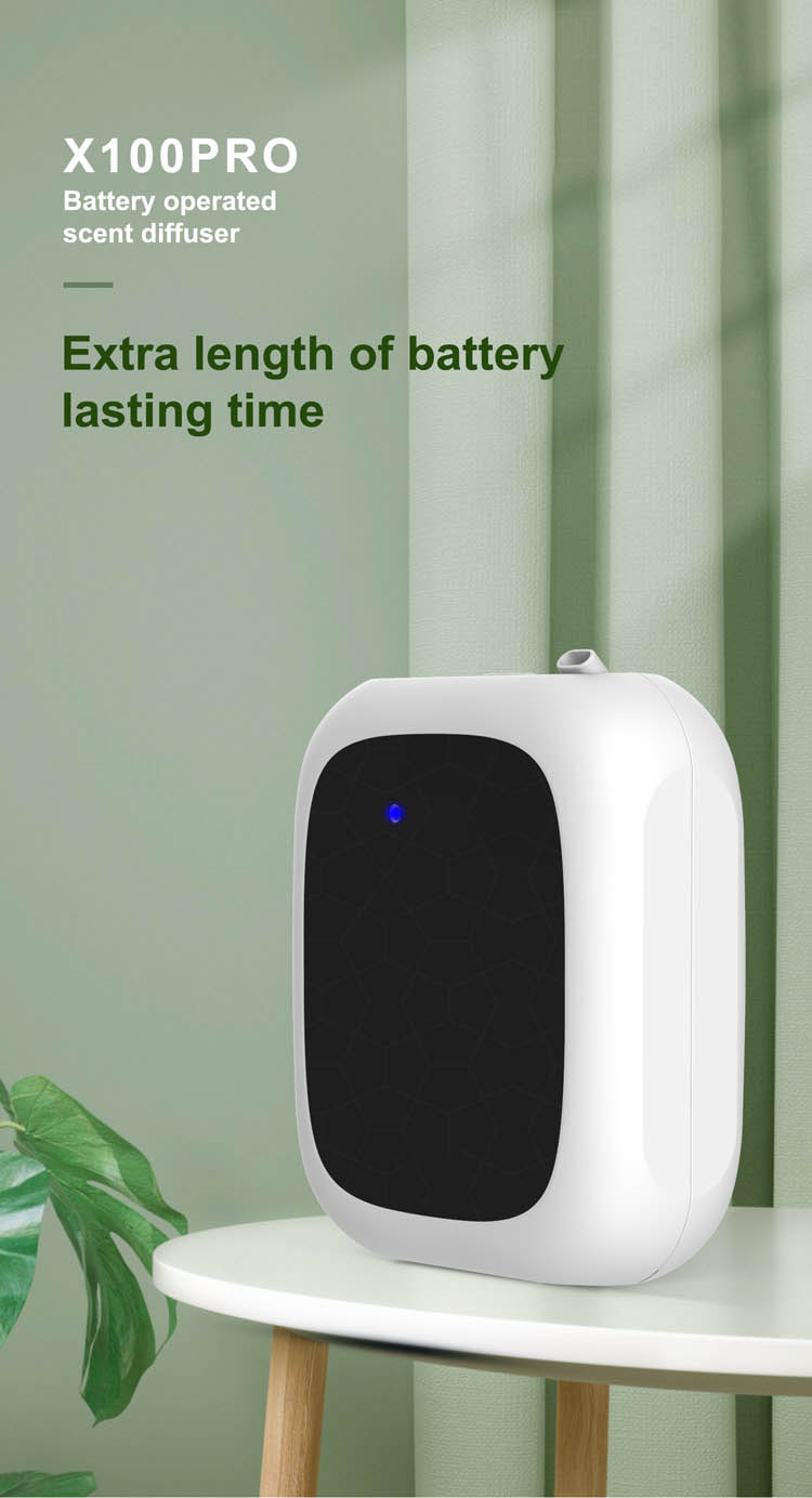 HOMEFISH Battery Operated Commercial Aromatherapy Diffuser Smart Scent Machine Nano Spray