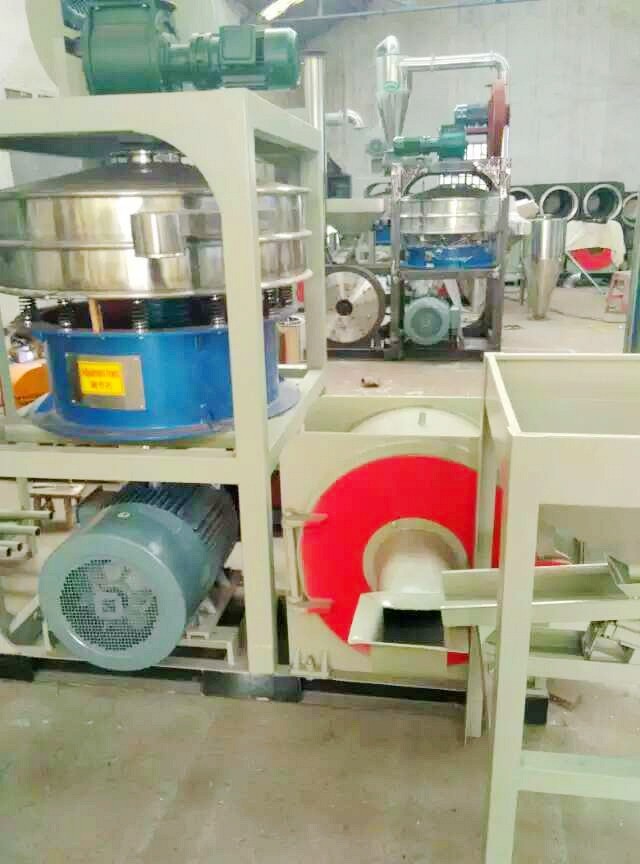High Speed PVC Pulverizer Machine Overload Protection Double Cooling