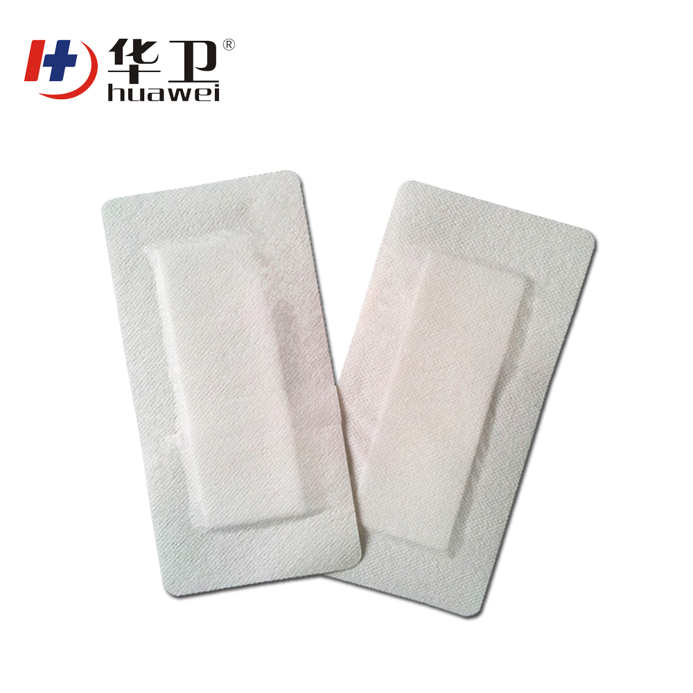 Adhesive non-woven wound dressing for wound healing with high absorbent pad