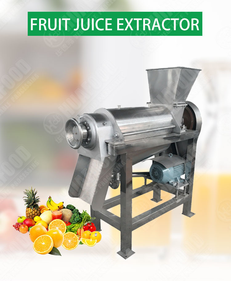 Juice Extractor 1.1kw Automatic Food Processing Machines