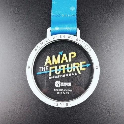 Durable Fun Run Custom Acrylic Medals / Beautiful And Dazzling Acrylic