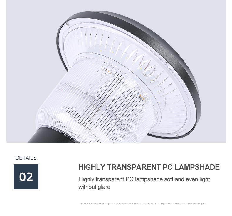 Weatherproof Solar Pillar Lamp Dusk To Dawn Post Light For Garage Backyard Patio