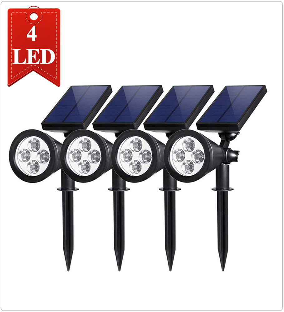 72LED IP65 3 Head Solar Security Light With Motion Sensor 360 Degree