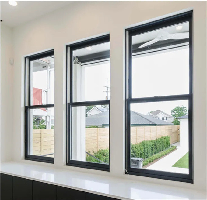 Third-Party Inspection Facade Decoration Solution Soundproof Top Hung Windows