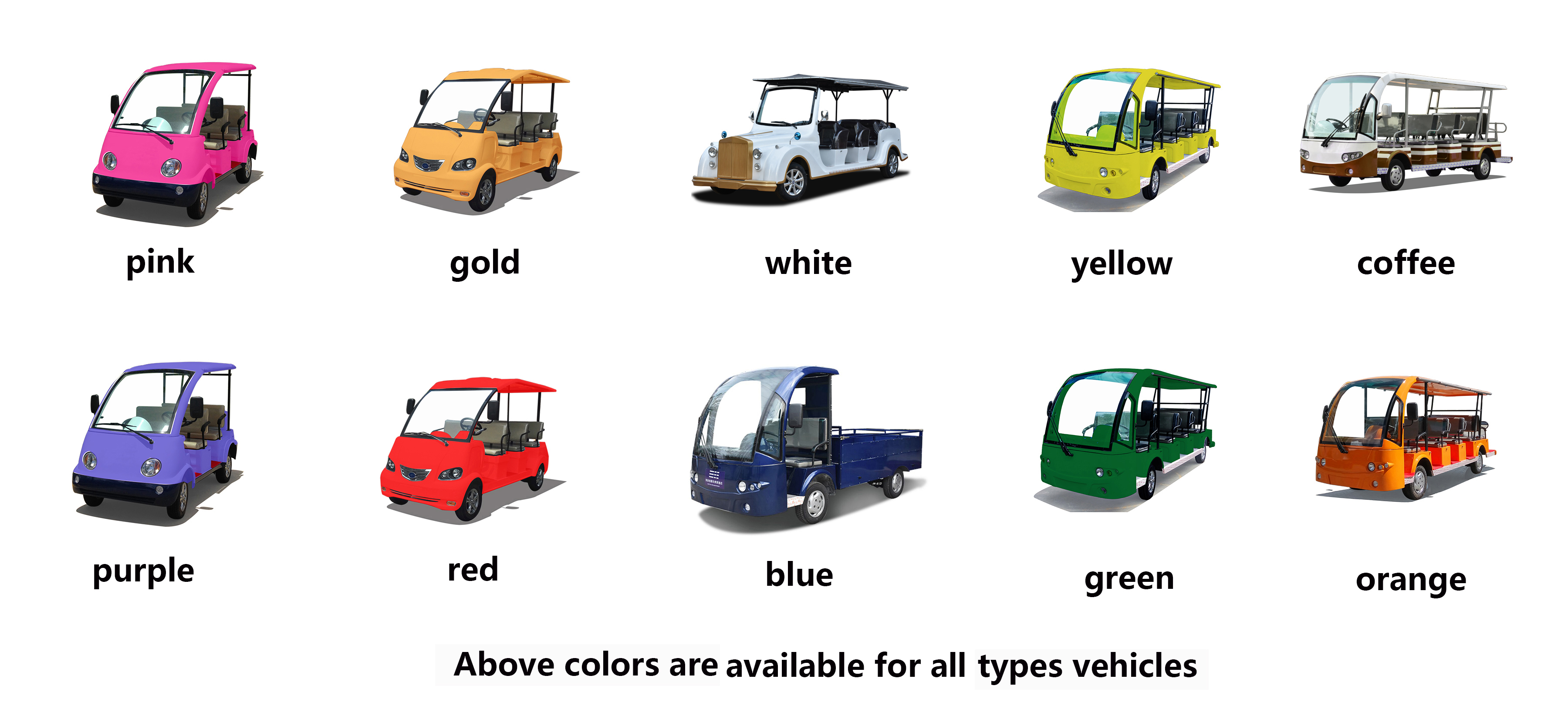 Curtis Controller 48V Electric Sightseeing Car / Electric Passage Car 8 Seaters With Onboard Charger