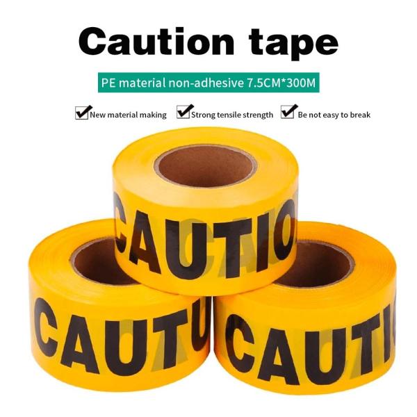 200m Length PET Safety Warning Caution Tape with Waterproof Printed Barrier