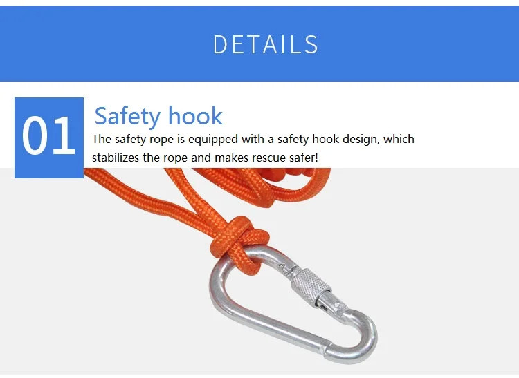 Anti Aging Safety Lifeline Rope Emergency Polypropylene Custom