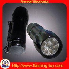 Sliver Black aluminum Mini 9 LED Torch Flashlight manufacturer & Suppliers &