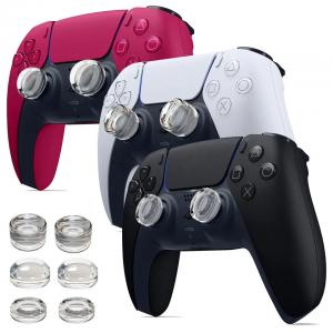  Universal Crystal Clear Soft Liquid Silicone Thumb Grip Caps For PS5/ PS4/ PS3/ Switch Pro/Xbox One/Series X/S Manufactures