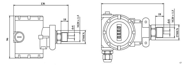 Sealed Gauge Smart Digital Differential Pressure Transmitter