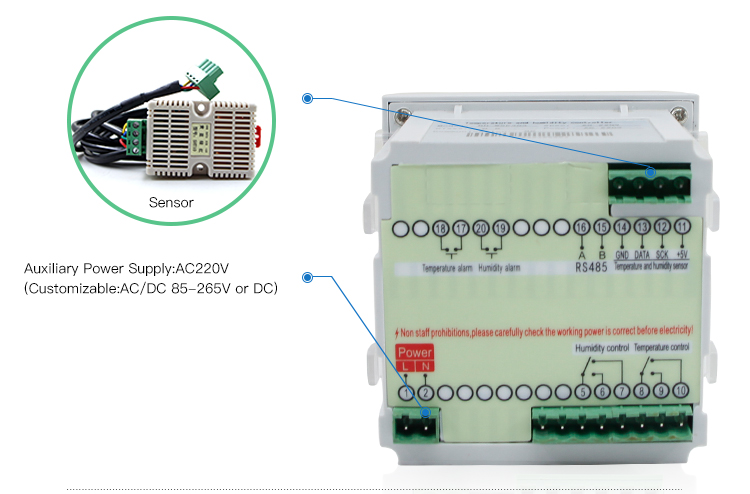 WSK303 Best Selling Hot Runner Digital Temperature and Humidity Controller Temperature Controller for Incubator