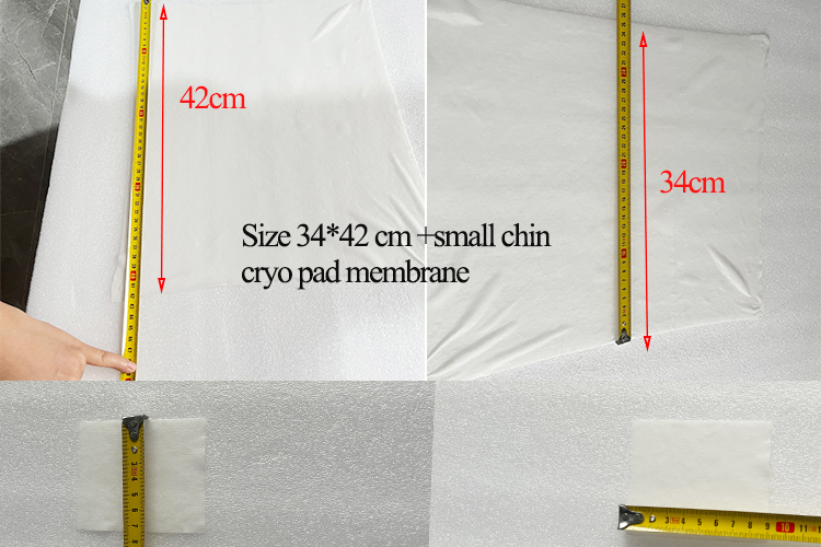 Silver Cryo Antifreeze Membrane 22*24cm Disposable For Cryo Slim Machine