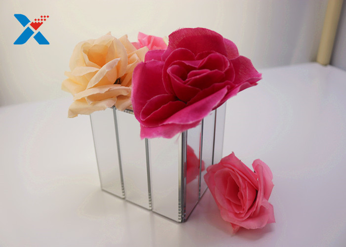 High Grade Clear Acrylic Box Display Cases , Mirror Acrylic Boxes For Flowers