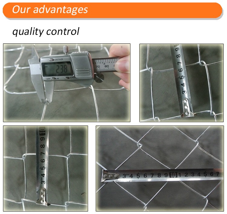 Chain Link Helideck Mesh diamond mesh fencing galvanized wire powder coated chain link fence