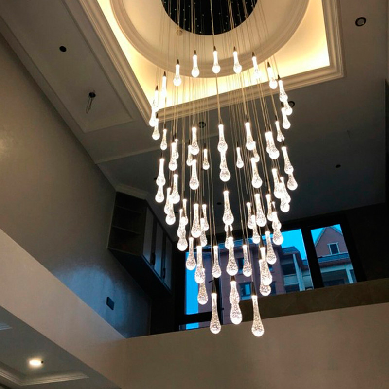 Modern led chandelier living room dining room staircase interior lighting(WH-NC-115)
