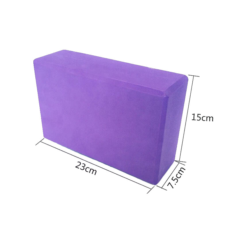 80mm L230MM Blue Large Foam Yoga Blocks Recycled Eco Core Training