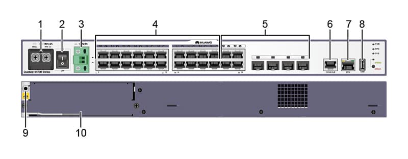 S5700-24TP-SI-DC appearance and structure