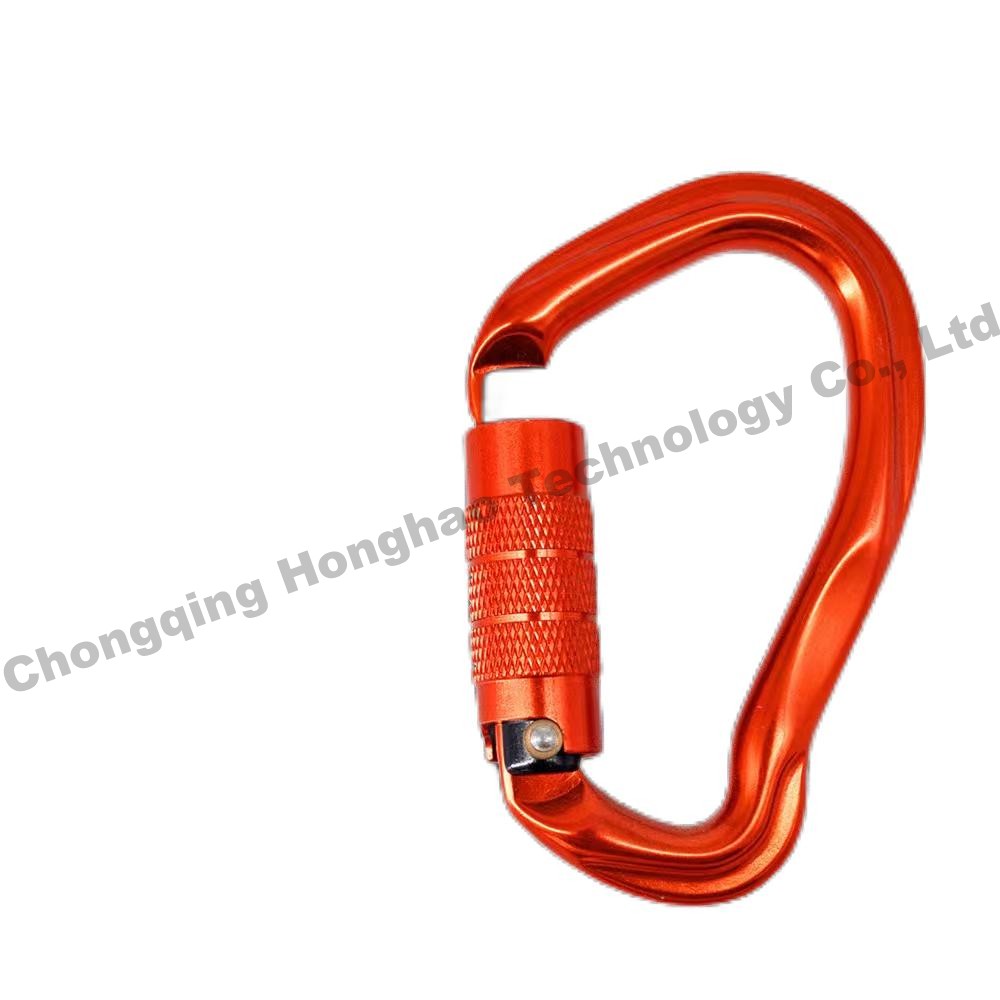 Aluminium Alloy Carabiner Unique Shape Auto Lock 23KN for Outdoor Climbing Adventure