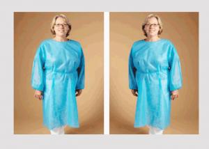 China Water Resistant Disposable Surgical Gown Ultrasonic Seam With Customzied Color on sale