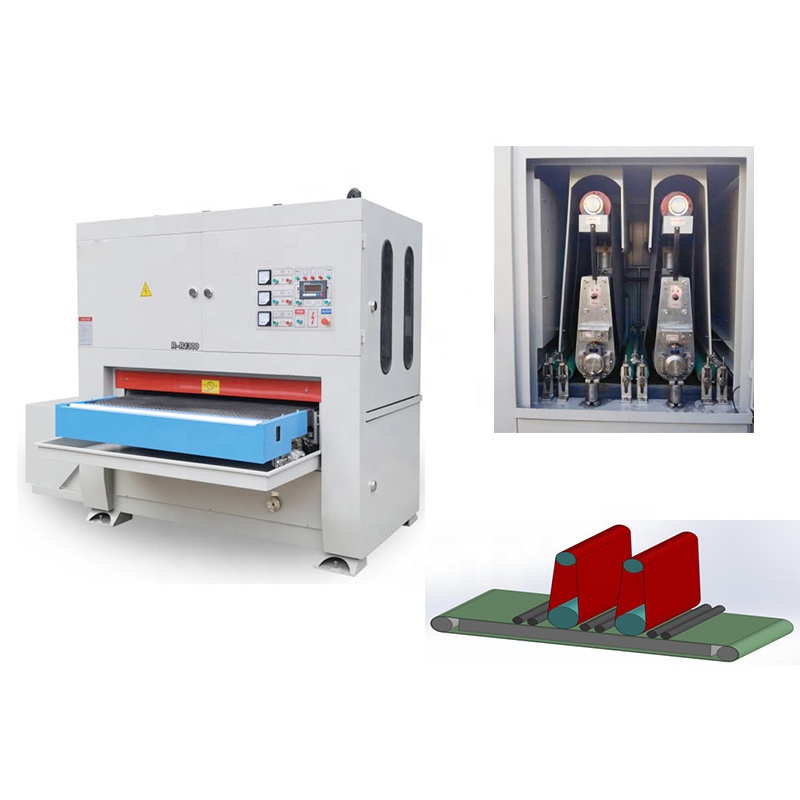 Cutting Polishing Flat Sander Machine 1300mm Stainless Steel Sheet