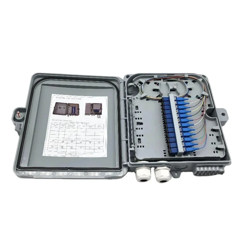 Wall/Pole Mounted 16 Core FTTH Optical Fiber Terminal Box with High Humidity Resistance